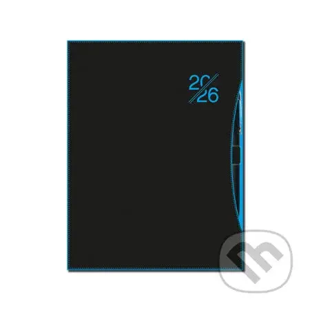 Týždenný diár SMART 2026 (blue) (12-mesačný, A5, týždenný, stĺpcový, s pútkom na pero)