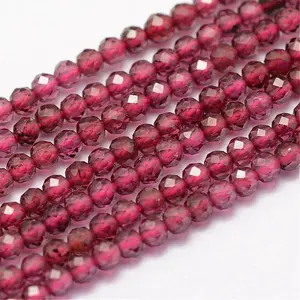 Natural Garnet Beads Strands