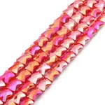 AB Color Plate Glass Beads Strands