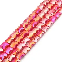 AB Color Plate Glass Beads Strands