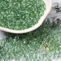 6/0 Transparent Inside Colours Glass Seed Beads