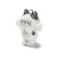 3D Opaque Resin Flocking Pendants