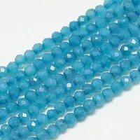 Natural White Jade Beads Strands