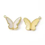 Real 18K Gold Plated PVD Vacuum Plating 201 Stainless Steel Enamel Pendants