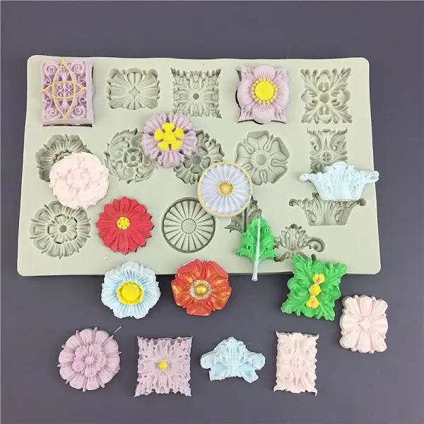 Food Grade Mixed Flower Silicone Molds