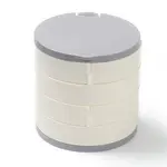 Rotatable 4-Layer Plastic Jewelry Storage Box