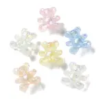 Luminous Rainbow Iridescent Plating Transparent Acrylic Beads