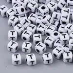 White Opaque Acrylic Beads