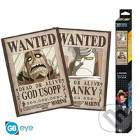 One Piece Set plagátov - Wanted Usopp & Franky 2 ks