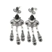 Resin Moth Chandelier Earrings