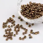 6/0 Electroplated Metallic Colours Round Glass Seed Beads
