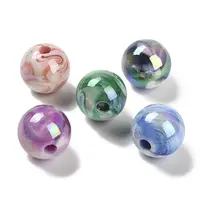 UV Plating Two Tone Acrylic Beads