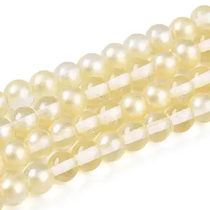 Baking Painted Transparent Glass Beads