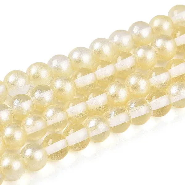 Baking Painted Transparent Glass Beads