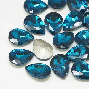 Pointed Back Glass Rhinestone Cabochons