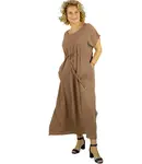 Pri Long maxi dress with waist tie "Summer Elegance"