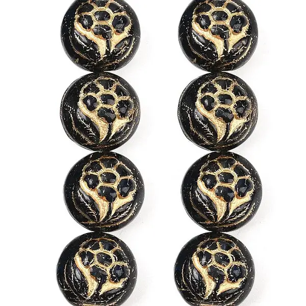 Czech Pressed Glass Beads