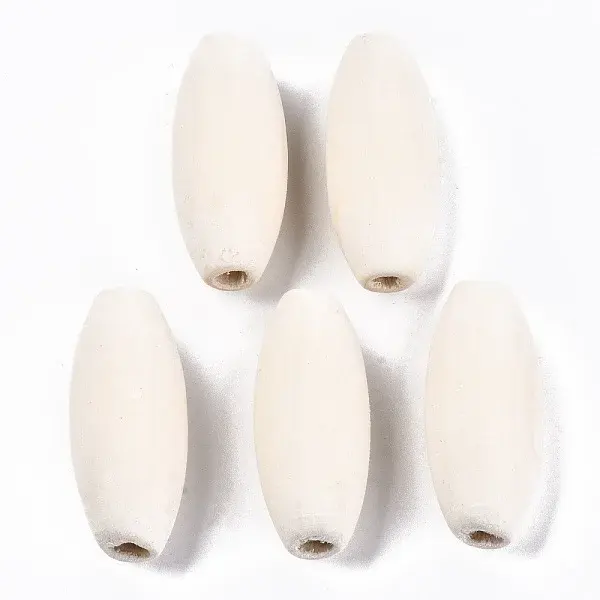 Unfinished Natural Wood Beads