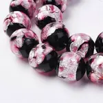 Handmade Silver Foil Glass Beads
