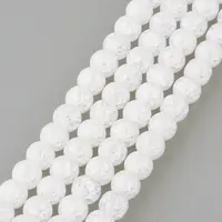 Synthetic Crackle Quartz Beads Strands