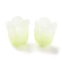 4-Petal Opaque Acrylic Bead Caps