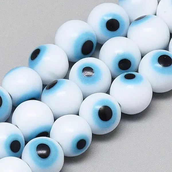 Handmade Lampwork Evil Eye Beads Strands