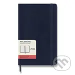 Moleskine – 12-mesačný denný diár 2026 - modrý (stredný, mäkká väzba)