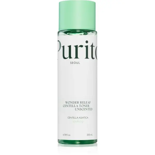 Purito Wonder Releaf Centella Toner Unscented zklidňující pleťové tonikum pro citlivou pleť 200 ml