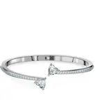 Swarovski Třpytivý pevný náramek Mesmera 5518814 M - 5,8 cm