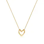 Troli Romantický pozlacený náhrdelník se srdíčkem
