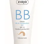 Ziaja BB krém pro mastnou, smíšenou pleť tón přirozený SPF15 50 ml