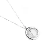 Vuch Módní ocelový náhrdelník Silver moon