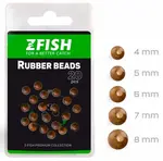 Zfish gumové korálky rubber beads 20 ks - průměr 6 mm