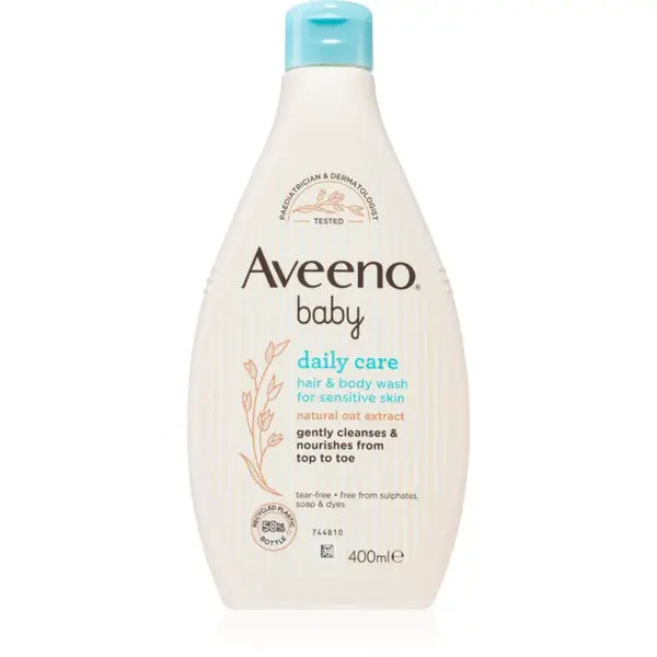 Aveeno Baby Hair&Body Wash dětský šampon na vlasy a tělo 400 ml