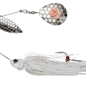 Savage gear třpytka da bush spinnerbait sinking white silver - 14 cm 21 g