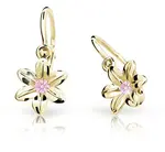 Cutie Jewellery Zlaté dětské náušnice C1993-10-X-1 růžová
