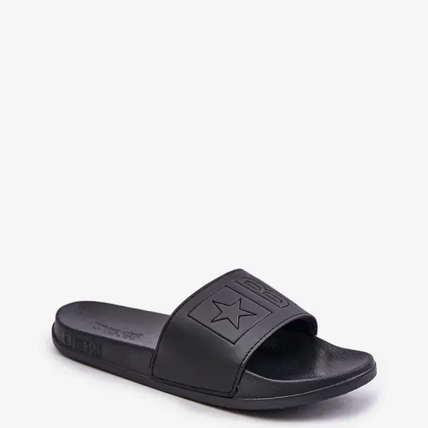 Lightweight men's slippers with Big Star logo black