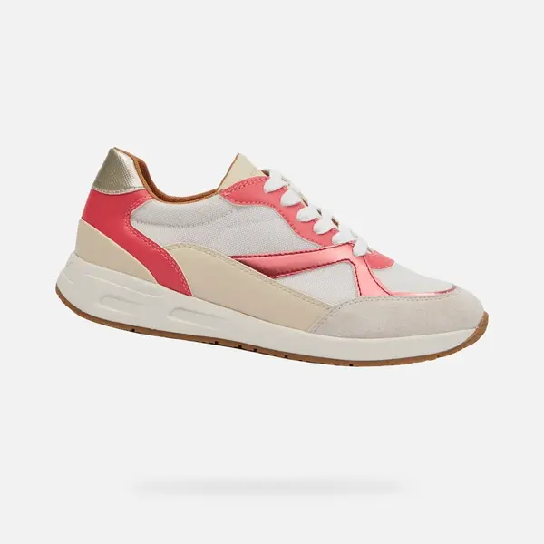 White women's sneakers Geox Bulmya - Women's