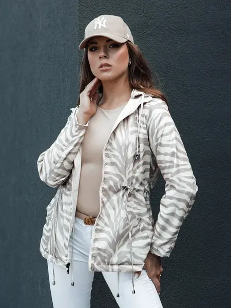 Kurtka parka damska CORMIS beżowa Dstreet