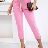 Kesi Włoski Punto nohavice s opaskom ružový