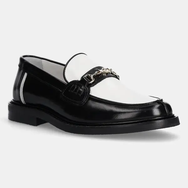 Kožené mokasíny Filling Pieces Loafer Polido čierna farba, na plochom podpätku