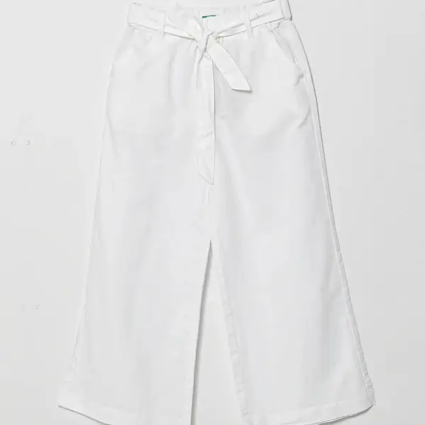 Detské ľanové nohavice United Colors of Benetton