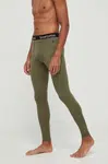 Funkčné legíny Smartwool Classic Thermal Merino zelená farba