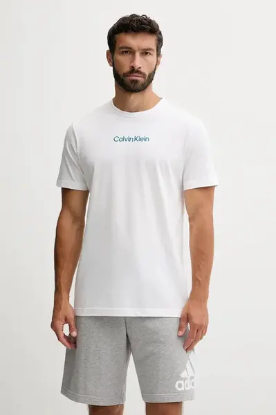 Pyžamové tričko Calvin Klein Underwear modrá farba, jednofarebné, 000NM2748E