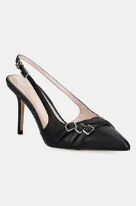 Kožené lodičky Guess SLING BACK BUCKLE S