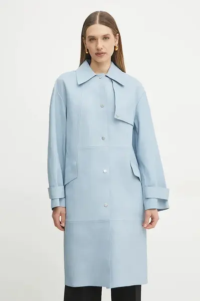 Kožený kabát BOSS