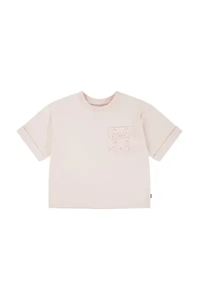 Detské tričko Levi's ROLL CUFF MEET AND GREET T