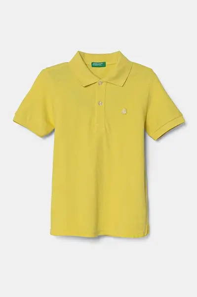 Detská bavlnená polokošeľa United Colors of Benetton