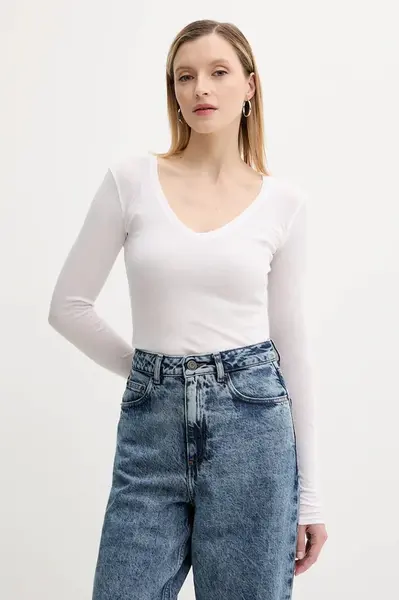 Bavlnené tričko s dlhým rukávom American Vintage