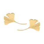 Pozlátené náušnice Lilou Ginko